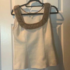 Gorgeous designer top with faux fur